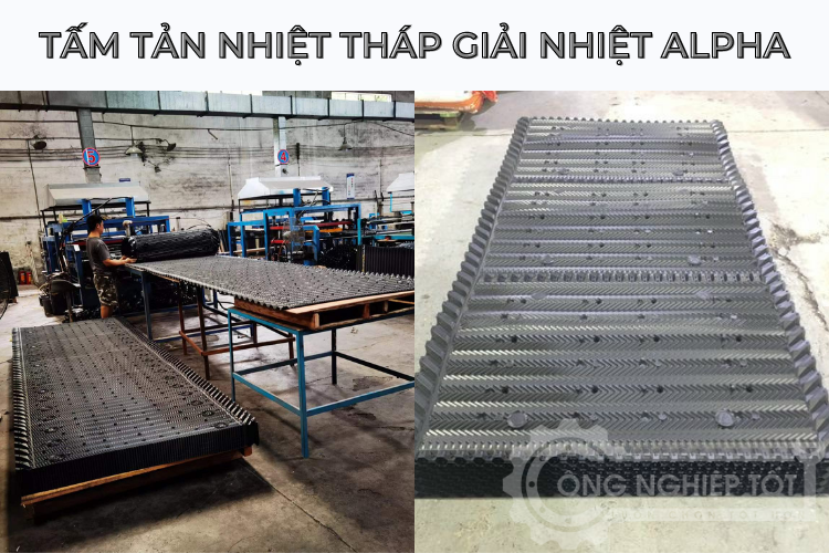 Ảnh thực tế tấm tản nhiệt Alpha vuông